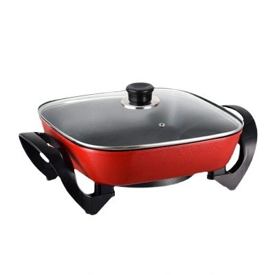 Electric Hot Pot Grill Pan Multi Cooker Multifunction Multi-Functional Grill Pan Multi Function Grill Pan Hot Pan Non-Stick Grill Pan Nonstick Electric Pan